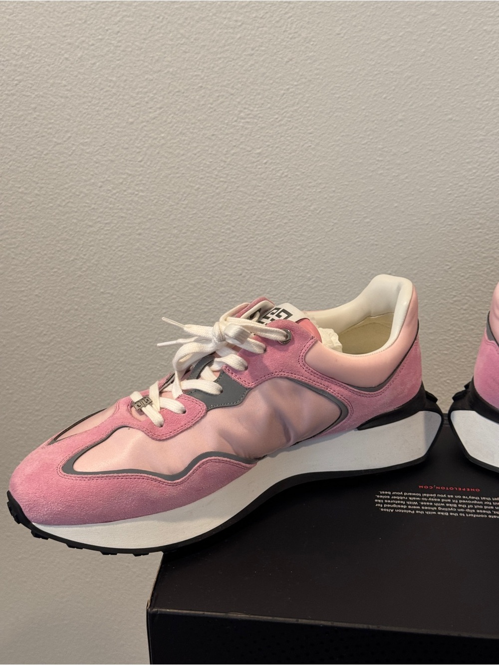 Givenchy Pink Suede & Gray Leather Runner Sneakers - Picture 7 of 15
